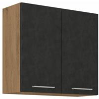KÃœCHEN PREISBOMBE Vigo HÃngeschrank 80 cm Eiche Lancelot Matera Grau KÃ¼chenzeile KÃ¼chenblock KÃ¼che