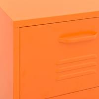 VIDAXL Lagerschrank 42,5x35x101,5 cm Stahl Orange