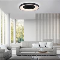 Leuchten Direkt LED Deckenleuchte Anika in Schwarz 2x30W 2500lm tunable White
