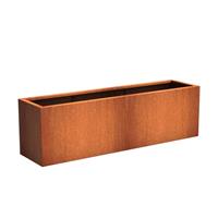 Tuinvoordeel Andes cortenstaal 200x50x60 cm plantenbak