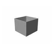 Tuinvoordeel bloembak polymeerbeton Banco 60x60x60 cm