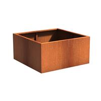 Tuinvoordeel Andes cortenstaal 120x120x60 cm plantenbak