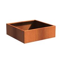 Tuinvoordeel Andes cortenstaal 120x120x40 cm plantenbak