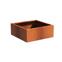 Tuinvoordeel Andes cortenstaal 100x100x40 cm plantenbak