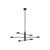 Euluna Plafondlamp Orbit VI, zwart, 6-lamps
