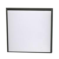 Fabas Luce LED plafondlamp Desdy, 30x30 cm, IP54, zwart