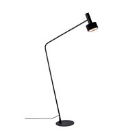 Viokef Vloerlamp Arietta met fluwelen kap, zwart