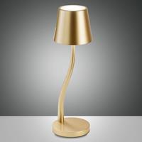 Fabas Luce LED-Tischleuchte Judy, Akku, IP54, gold