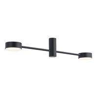 Euluna Plafondlamp Orbit II, zwart, 2-lamps