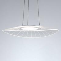 Fabas Luce LED-HÃngeleuchte Vela, weiÃŸ, oval, 59 cm x 43 cm