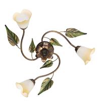 Euluna Plafondlamp Miranda 3-lamps, brons
