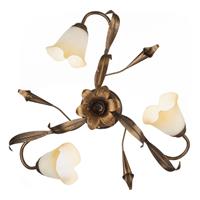 Euluna Plafondlamp Lucrezia 3-lamps, brons