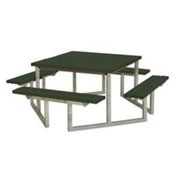 Trendyard Picknicktafel Vierkant Twist Groen