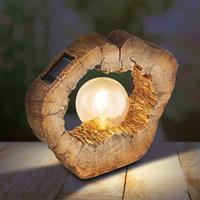 Globo LED-Solar-Baumstamm 36516, Holzoptik, mit Birne