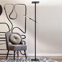 Fabas Luce LED vloerlamp Ideal met leesarm, zwart