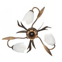 Euluna Plafondlamp Sonia 3-lamps, brons