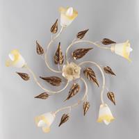 Euluna Plafondlamp Vanda 5-lamps, ivoor