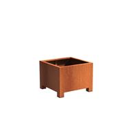 Tuinvoordeel Andes cortenstaal met poten 80x80x60 cm plantenbak