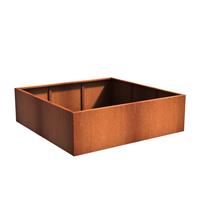 Tuinvoordeel Andes cortenstaal 200x200x60 cm plantenbak