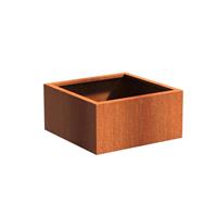 Tuinvoordeel Andes cortenstaal 80x80x40 cm plantenbak