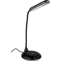 Grundig Tafellamp/bureaulampje Usb Led Zwart Met Draadloze Oplader 48 Cm - Bureaulampen