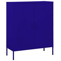 vidaXL Lagerschrank Marineblau 80x35x101,5 cm Stahl 