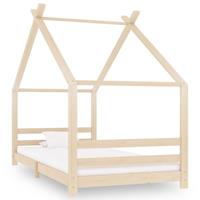 vidaXL Kinder-Bettgestell Massivholz Kiefer 90x200 cm 