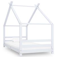 Kinderbedframe Massief Grenenhout Wit 90x200 Cm