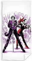 Badlaken Batman Junior 70 X 140 Cm Katoen Wit/paars