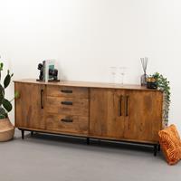 LivingFurn Dressoir Elias 200cm - Hout