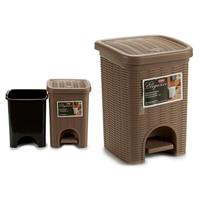 Stefanplast Treteimer 6 Liter 20,5 X 20,5 X 28 Cm Braun