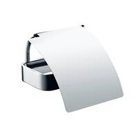 Luzzo Â Piazzo Messing Toiletrolhouder Met Klep - Wc Rolhouder - Chroom