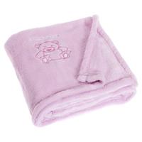 Playshoes fleece babydeken beer roze