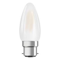 Osram LED STAR CLASSIC B 40 BOX WarmweiÃŸ Filament Matt B22d Kerze, 437227 - 