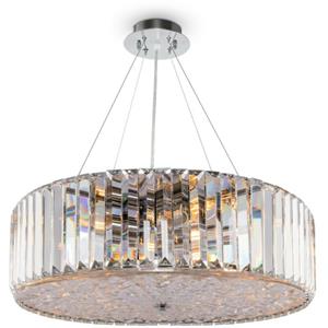 MAYTONI LIGHTING Maytoni Recinto Moderne Recinto 8-flammige Chrom-Deckenleuchte Kristall