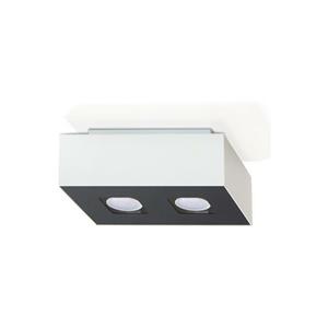 SOLLUX LIGHTING Sollux MONO - 2 Light Flush Deckenleuchte WeiÃŸ & Schwarz, GU10