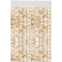 ARSVITA Flauschvorhang 80x185 cm in Meliert beige - weiÃŸ, perfekter Insekten- und Sichtschutz fÃ¼r Ihre Balkon- und TerrassentÃ¼r, viele Farben