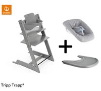 Stokke Â Tripp TrappÂ Compleet + Newborn Setâ¢ + Tray - Storm Grey