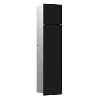 EMCO asis module pure WC-Modul mit Zusatzfach, Unterputz, Anschlag rechts 730mm, Farbe: schwarz-matt - 975551401
