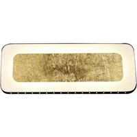 Luce ambiente Design LED Wandleuchte Solaris in Gold und Schwarz 12W 590lm