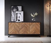 DELIFE Sideboard Famke 145 cm Mango Teak 3 TÃ¼ren