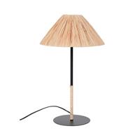 Corep tafellamp Playa zwart raffia E14