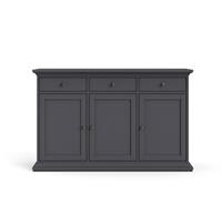 Ebuy24 - Venedig Sideboard 3 Türen und 3 Schubladen matt grau. - Grau