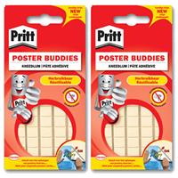 Pritt Plak gummetjes/kneed lijm 190 stuks - Bevestigings kneedlijm/plakkers