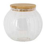 Clayre & Eef Transparente Voorraadpot met deksel Ã 13*14 cm 6GL3375L