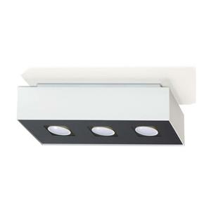 SOLLUX LIGHTING Sollux MONO - 3 Light Flush Deckenleuchte WeiÃŸ & Schwarz, GU10
