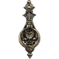 RELAXDAYS TÃ¼rklopfer antik, Anschlagring fÃ¼r HaustÃ¼r, Landhausstil, Gusseisen, HxBxT: 24 x 8,5 x 3 cm, schwarz/bronze - 
