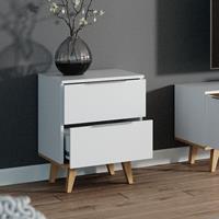 Vicco Kommode NEPTUNE Sideboard weiÃŸ Eiche Anrichte Schrank Naschtschrank Skandi