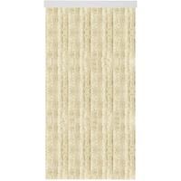 ARSVITA Flauschvorhang 80x185 cm in Unistreifen beige, perfekter Insekten- und Sichtschutz fÃ¼r Ihre Balkon- und TerrassentÃ¼r, viele Farben
