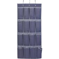 Hangende Deur/kast Organizer Antraciet Met 16 Vakken 45 X 110 Cm - Opbergmanden